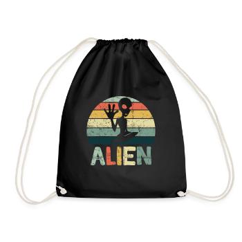 Aliens Alien UFO Aliens Sci-Fi Nouveau - Sac de sport léger - noir - Devant