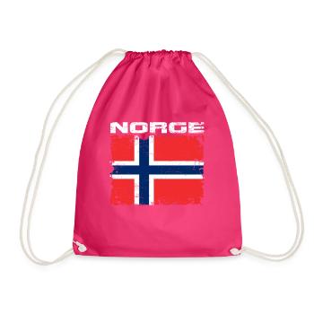 Norvège drapeau norvégien - Sac de sport léger - fuchsia - Devant