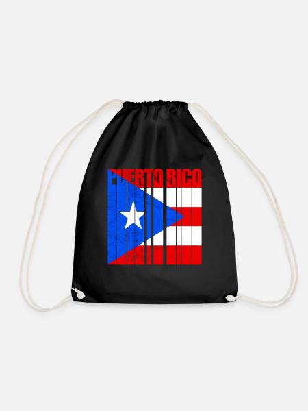 Puerto Rico - Turnbeutel - Schwarz