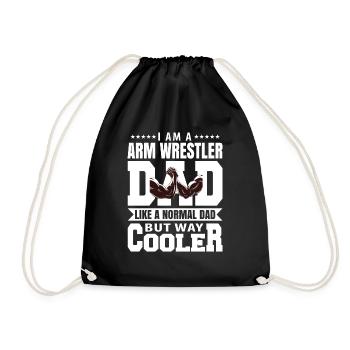 I AM A ARM WRESTLER DAD LIKE A NORMAL DAD BUT WAY - Sac de sport léger - noir - Devant