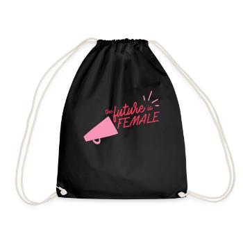 Future Female Empowerment Equality Girls - Drawstring Bag - black - Front