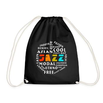 Jazzs style jazz jazz avec jazz - Sac de sport léger - noir - Devant