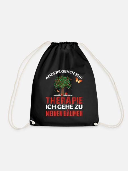 ANDERE GEHEN ZUR THERAPIE ICH ZU BÄUMEN - Turnbeutel - Schwarz
