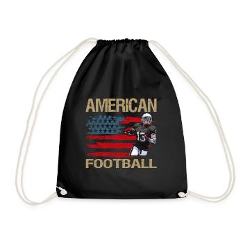 American Football- American Football - Drawstring Bag - black - Front