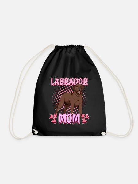 Brauner Labrador Labbi Labrador Mom - Turnbeutel - Schwarz