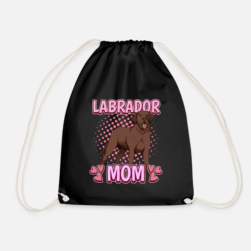 Brauner Labrador Labbi Labrador Mom - Turnbeutel - Schwarz