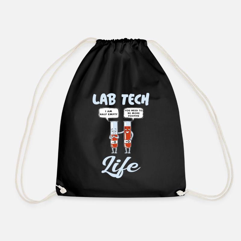Lab Tech Life Lustiges Blutbild Befundung - Turnbeutel - Schwarz