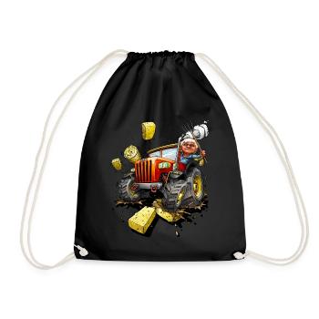 Tracteur Agriculteur Farm Country Life Cadeau - Sac de sport léger - noir - Devant