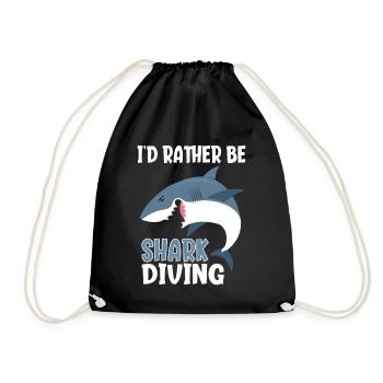 Je préfère être Shark Diving Shark Diving Shark Divers - Sac de sport léger - noir - Devant