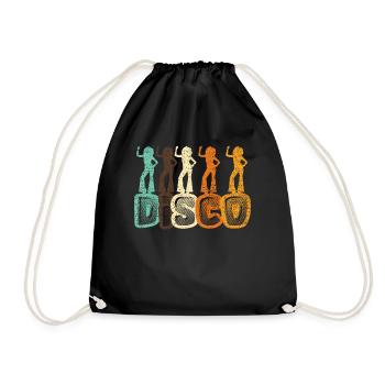 Disco - Drawstring Bag - black - Front