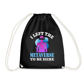 J’ai quitté le Metaverse Réalité Augmentée Virtuelle - Sac de sport léger - noir - Devant