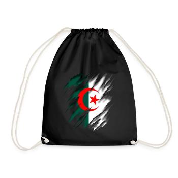 Algerien Algeria - Drawstring Bag - black - Front