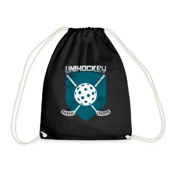 Unihockey - Turnbeutel - Schwarz - Vorne