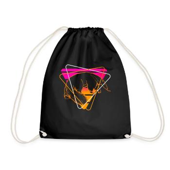 Anteater - Drawstring Bag - black - Front