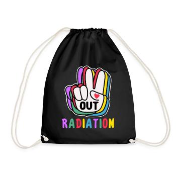Out Radiation Radiation Therapy End - Drawstring Bag - black - Front