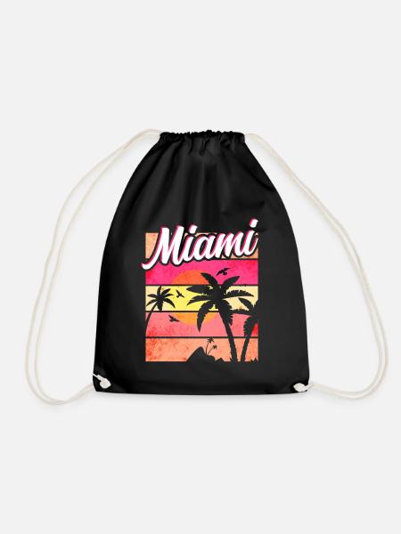 Miami Florida - Turnbeutel - Schwarz