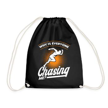 Running Semi-Marathon Jogging Cadeau - Sac de sport léger - noir - Devant