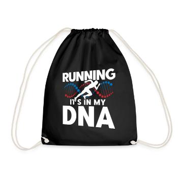 Semi-marathon Running Jogging Cadeau - Sac de sport léger - noir - Devant