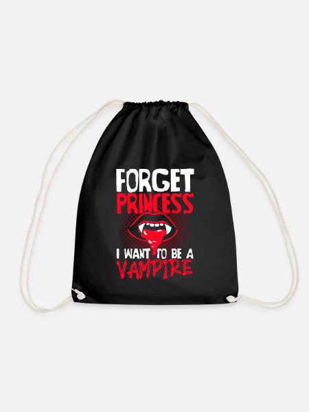 Horror Halloween Prinzessin Vampir Gruselig - Turnbeutel - Schwarz