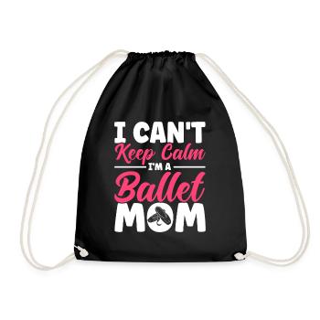 Ballet Dance Ballerina Ballet Girl Gift - Drawstring Bag - black - Front