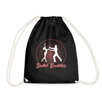 Ballet Dance Ballerina Ballet Girl Gift - Drawstring Bag - black - Front