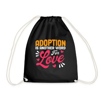 Adoptive parents Adoption of children Foster parents - Drawstring Bag - black - Front