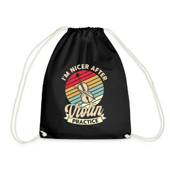 Violon Orchestre Violoniste Violon Amateur Cadeau - Sac de sport léger - noir - Devant
