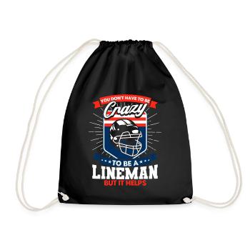 Équipe de football américain Football américain Foo - Sac de sport léger - noir - Devant