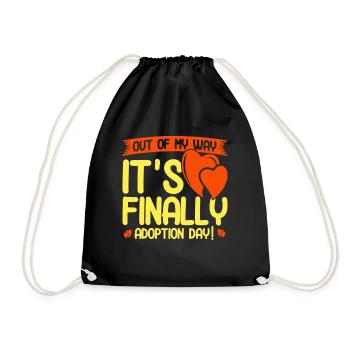 Adoption Adoption of children foster parents - Drawstring Bag - black - Front