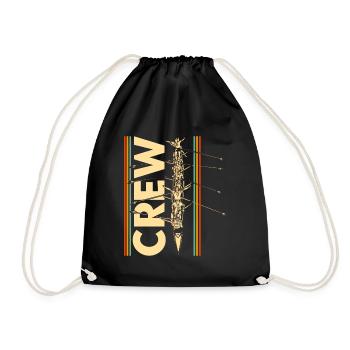 Team Rowers Rowers Rowing Gift - Drawstring Bag - black - Front