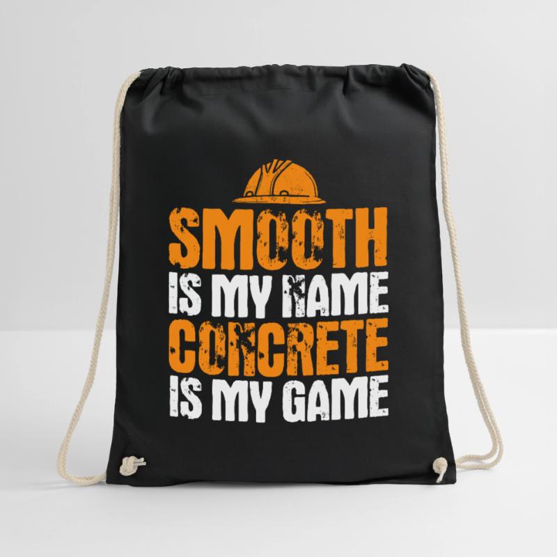 Construction Site Concrete Builder Construction Worker Gift Drawstring Bag