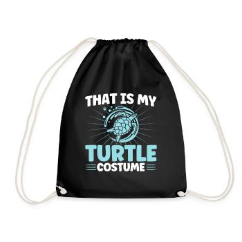 Sea turtles Sea turtle Turtle G - Drawstring Bag - black - Front