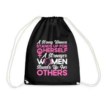 Égalité féministe des genres F - Sac de sport léger - noir - Devant