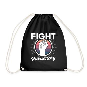 Empowerment of gender equality F - Drawstring Bag - black - Front