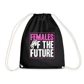 Gender equality Gender equality - Drawstring Bag - black - Front