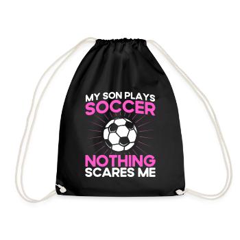Mutter Sportfan Fußball Geschenk - Turnbeutel - Schwarz - Vorne