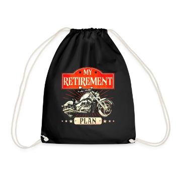 Moto Biker Chopper Moto Cadeau - Sac de sport léger - noir - Devant