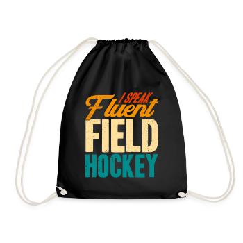 Sports d’équipe Histoire du jeu de hockey sur gazon - Sac de sport léger - noir - Devant
