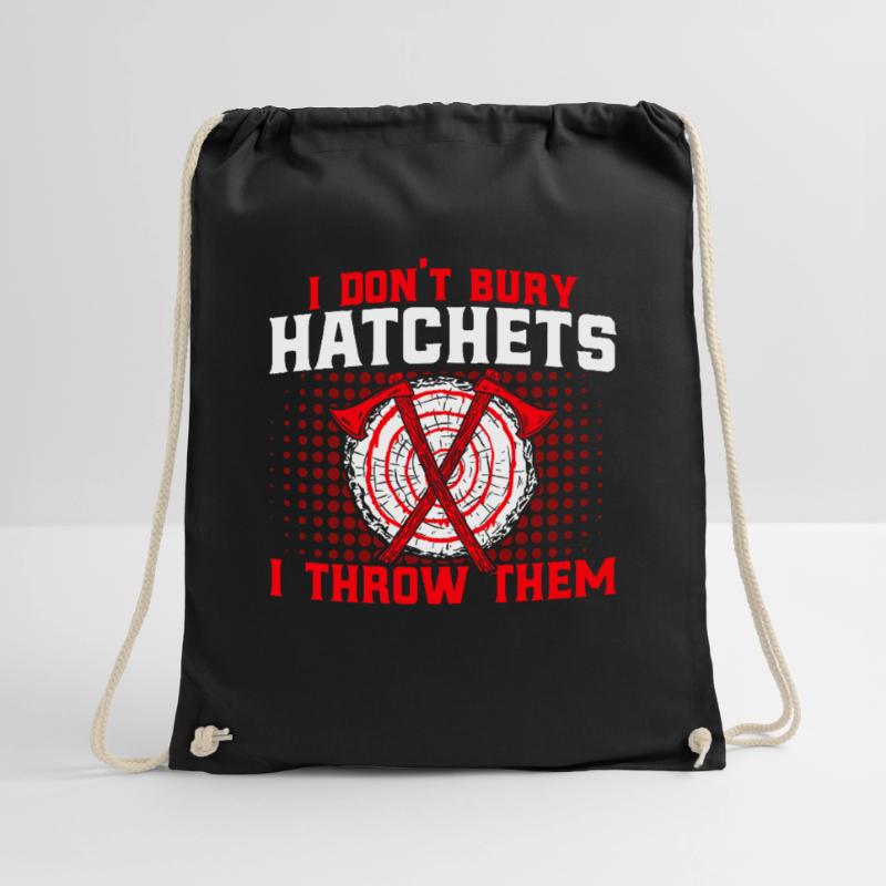 Axe Throwing Axe Throwing Competitions Axe Throwing Ges Drawstring Bag