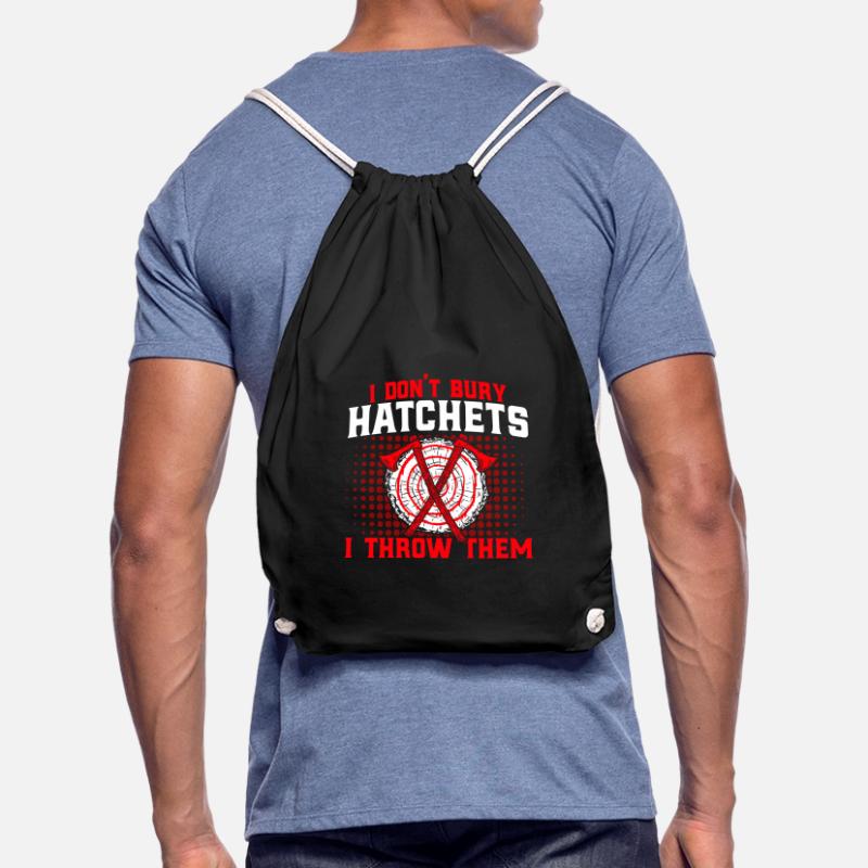 Axe Throwing Axe Throwing Competitions Axe Throwing Ges Drawstring Bag