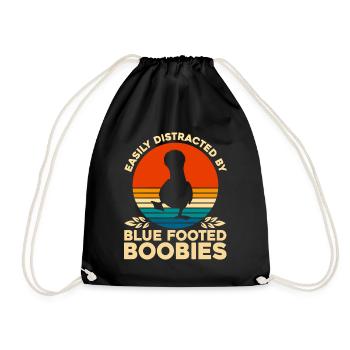 Seabird Blue-footed Gannet Birdwatcher Cadeau - Sac de sport léger - noir - Devant