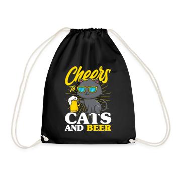Chat Chat Parents Chats Dictons Cadeau - Sac de sport léger - noir - Devant