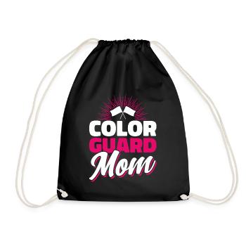 Color Guard Mom Flag Guard Cadeau - Sac de sport léger - noir - Devant