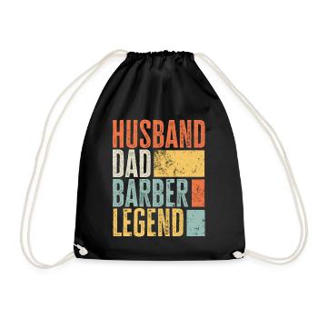 Barbier Mari Papa Légendaire Coupe-cheveux Meilleur - Sac de sport léger - noir - Devant
