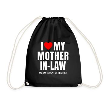 J’aime ma belle-mère drôle de favori pour son fils - Sac de sport léger - noir - Devant