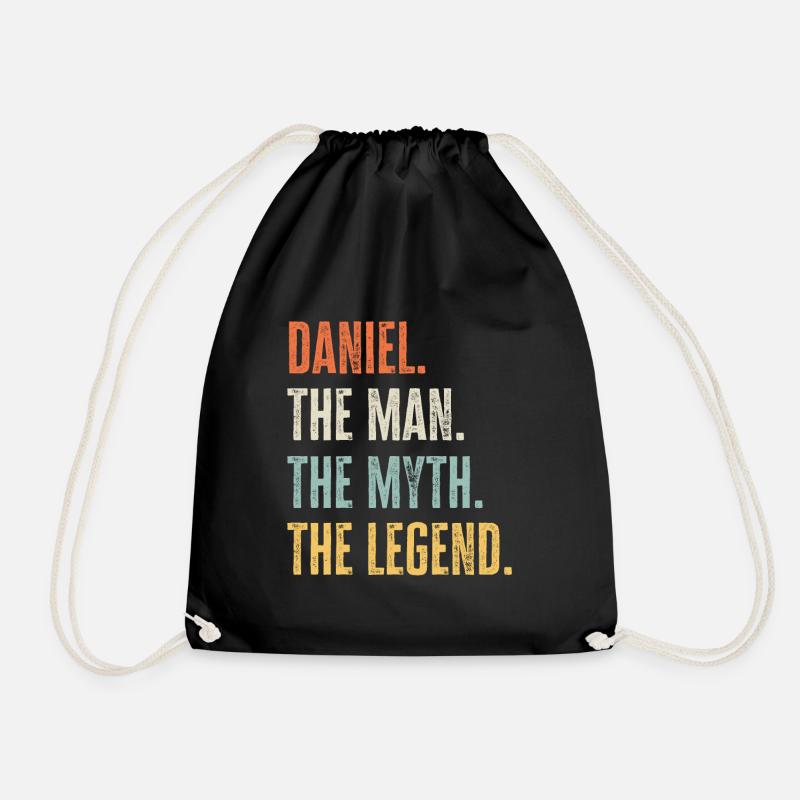 Daniel, Mann Mythos Legende, lustig Bester Name Daniel - Turnbeutel - Schwarz