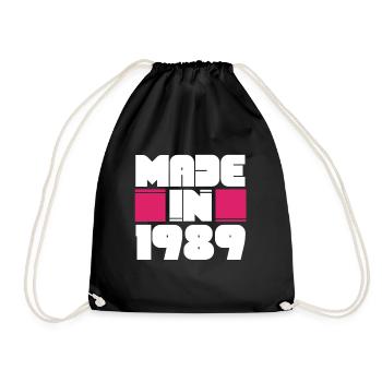 Fabriqué en 1989 Awesome Retro Birthday Vintage Born - Sac de sport léger - noir - Devant