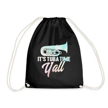Tuba C’est l’heure du tuba, son cadeau tout - Sac de sport léger - noir - Devant