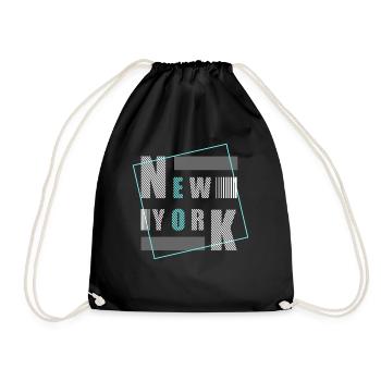 New York USA Amérique Voyage New York Empire Stater - Sac de sport léger - noir - Devant