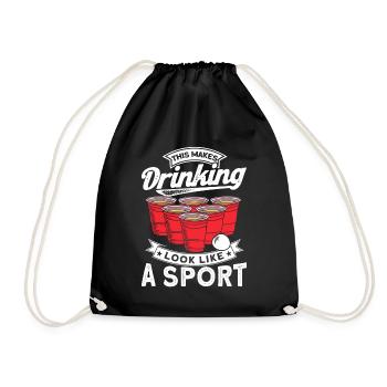 Beer Pong Champion Vous permet de boire comme un sport a - Sac de sport léger - noir - Devant